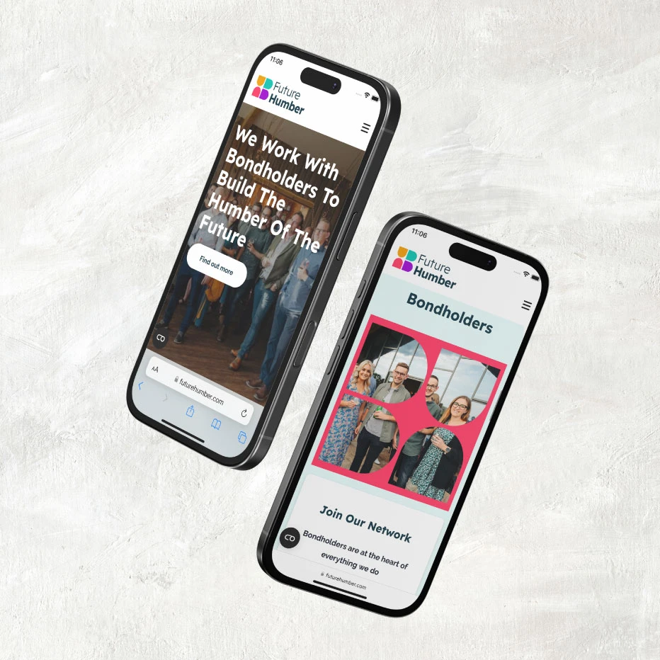 Future Humber website on mobile