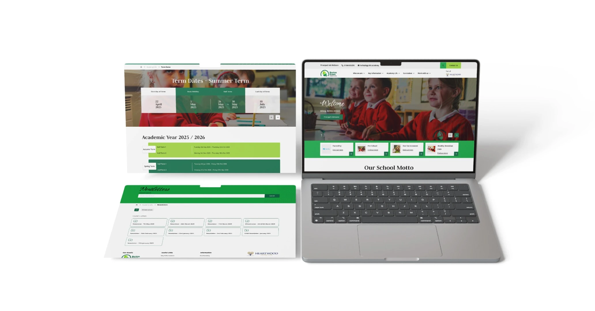 Burton Green Laptop