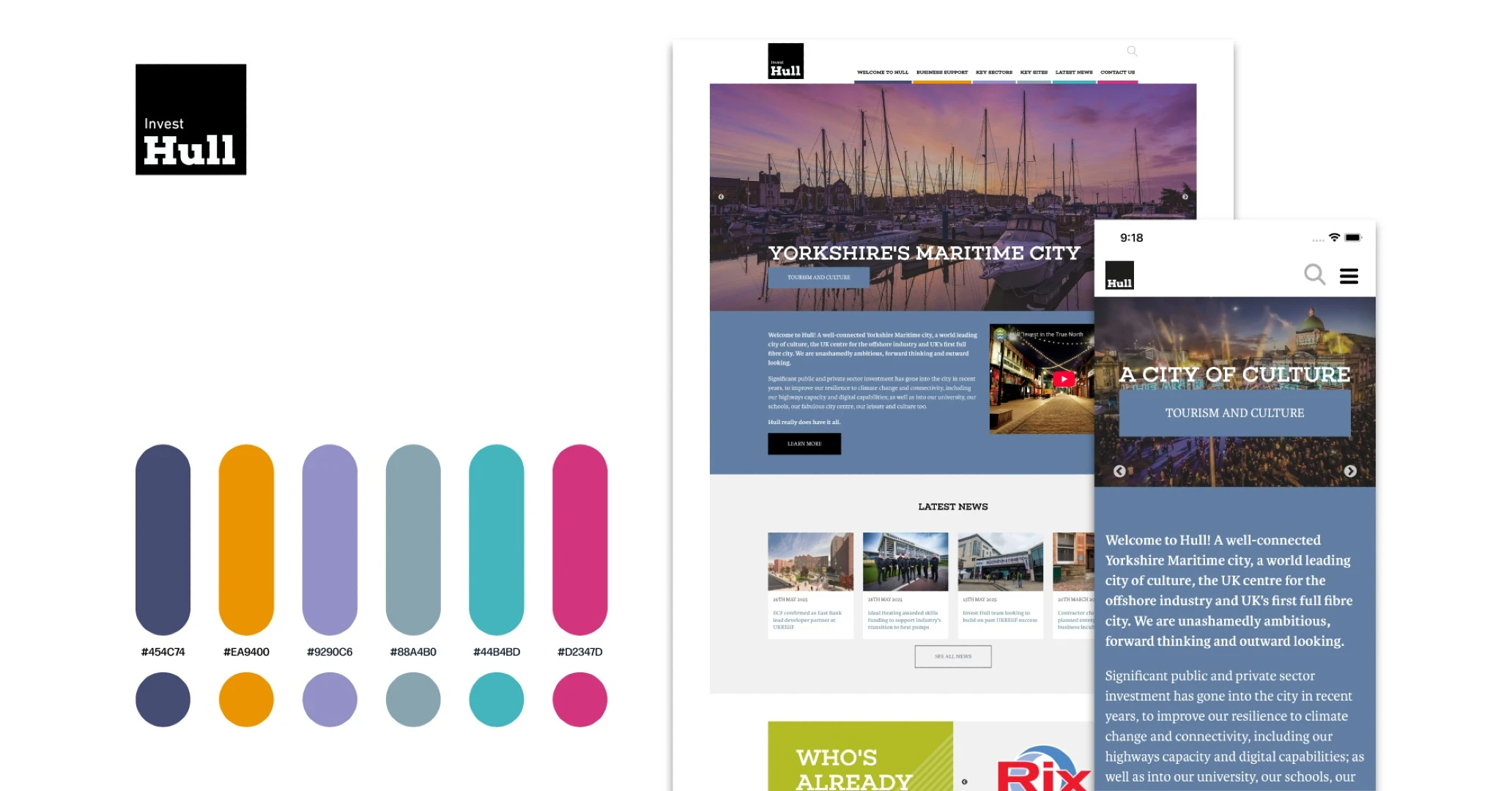 Invest Hull Colour Swatches