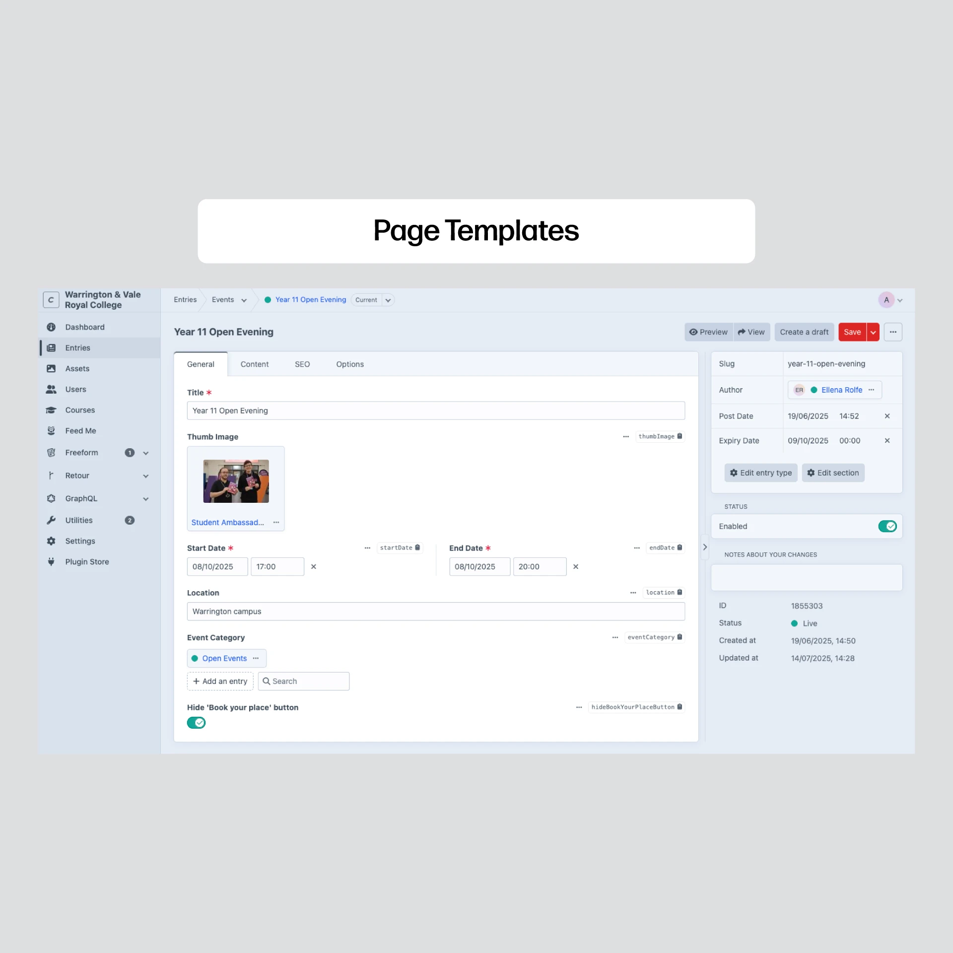 Page-templates