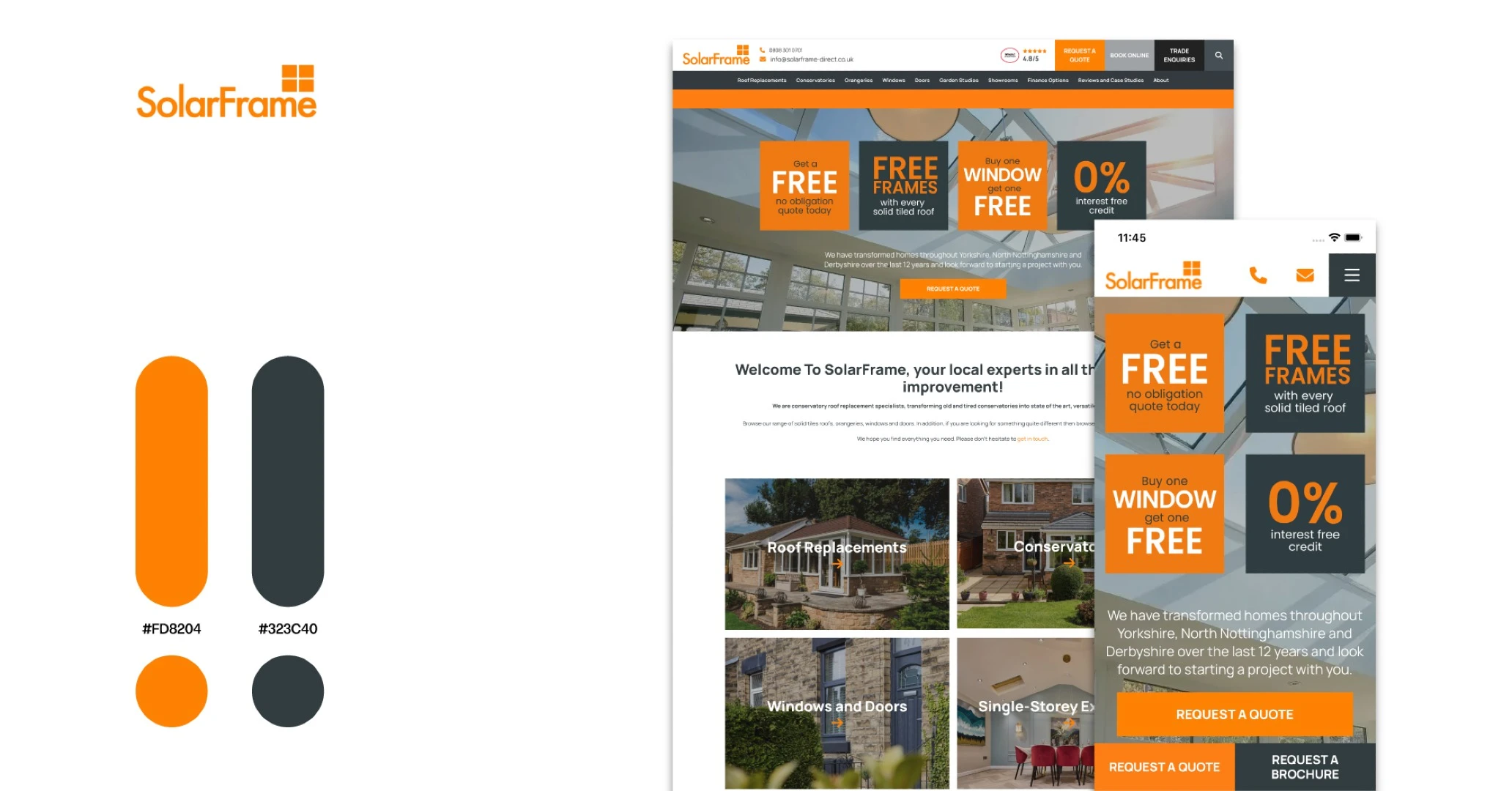 Solarframe colour swatch home
