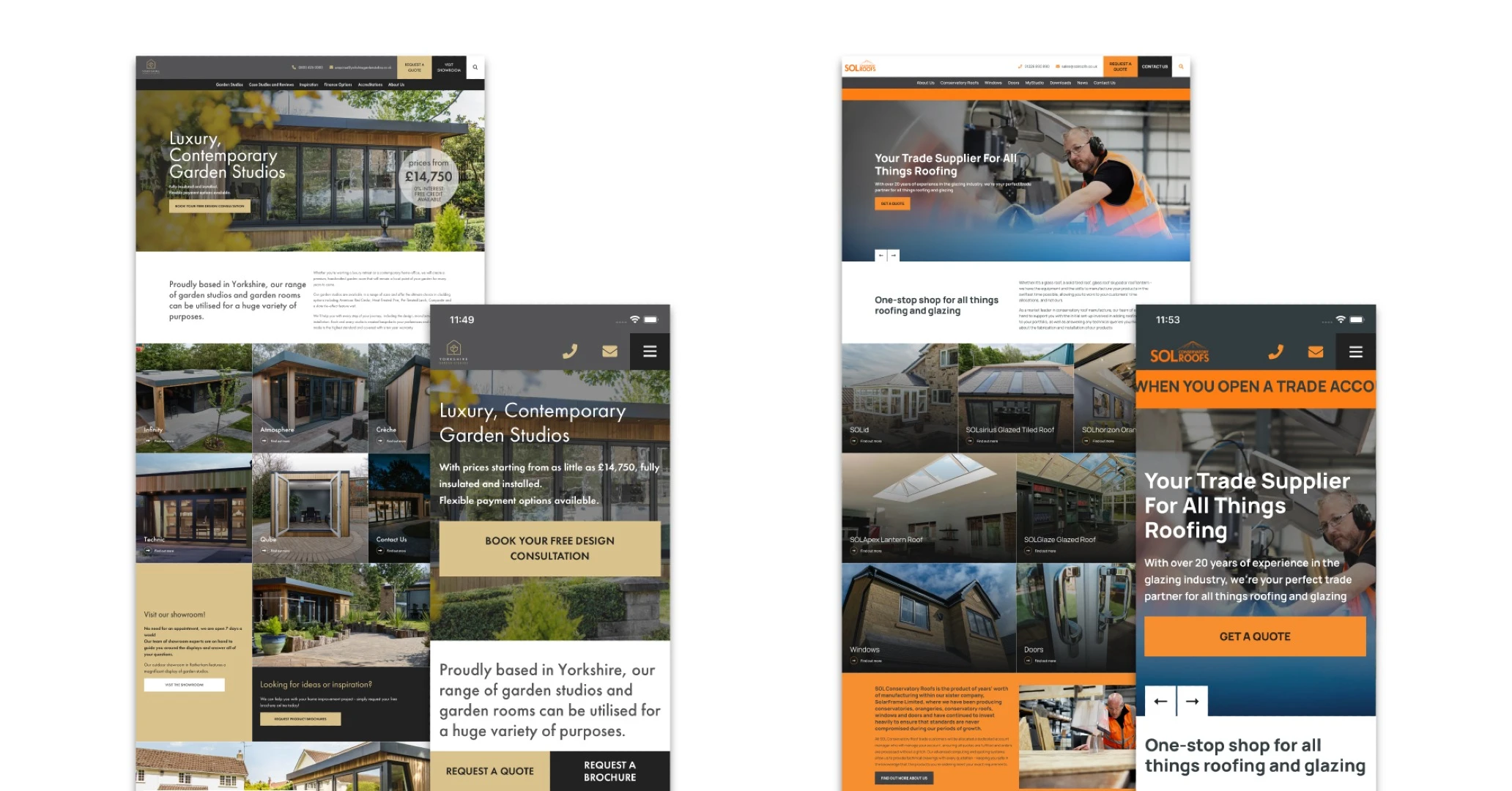 Other Solarframe website home pages